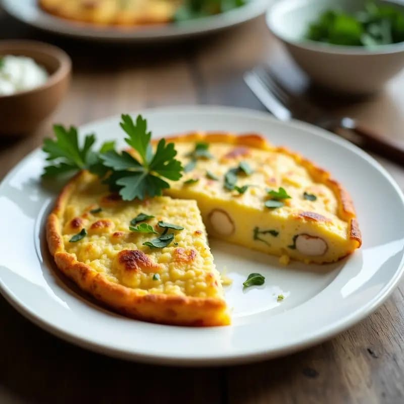 Tortilla de Coliflor y Bacalao Desalado: Receta de Cuaresma Sin Lactosa