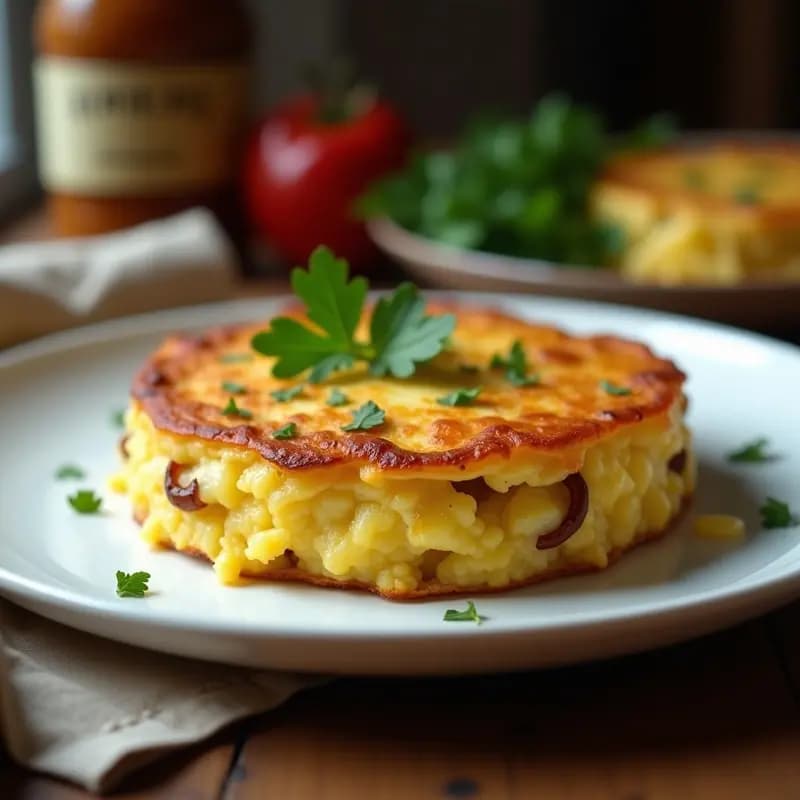 Tortilla de Coliflor y Patata con Cebolla Caramelizada: Receta Vegana de Aprovecho