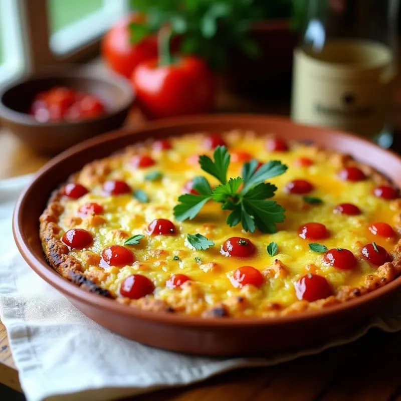 Tortilla de Coliflor y Pimiento Choricero: Versión Sin Harina de la Abuela