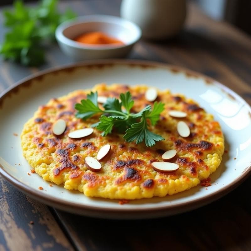 Tortilla de Coliflor y Puerros con Especias Ras El Hanout: Desayuno Keto Marroquí