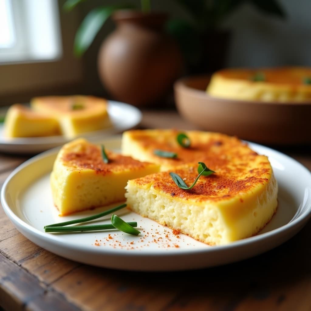 Tortilla de Coliflor y Queso Manchego: Receta Sin Harina y Alta en Proteína en Thermomix