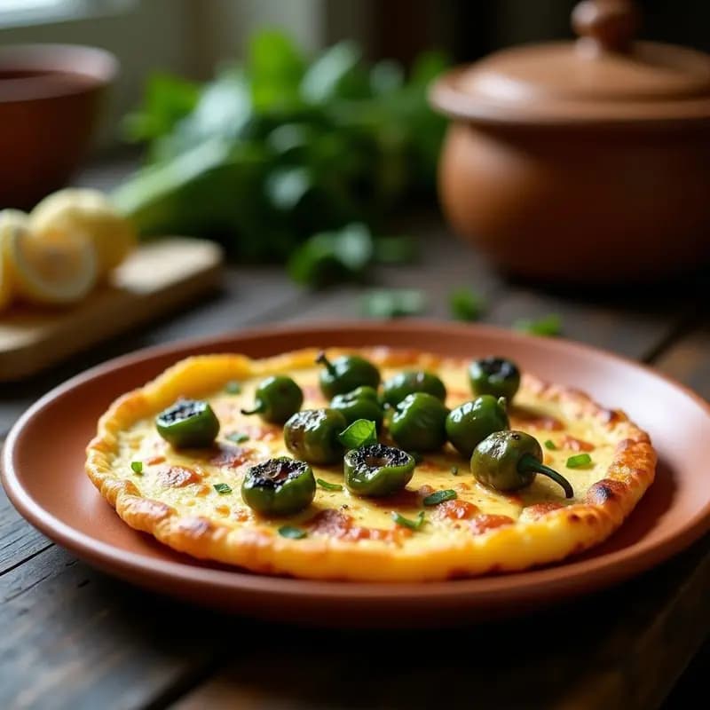 Tortilla de Coltortos con Pimientos del Padrón: Receta de Montaña Asturiana en 15 Minutos