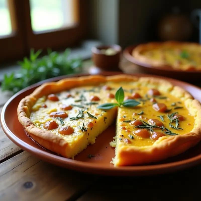 Tortilla de Cryptomeria: Receta de hierbas silvestres y huevo (sustituye hierbas locales)