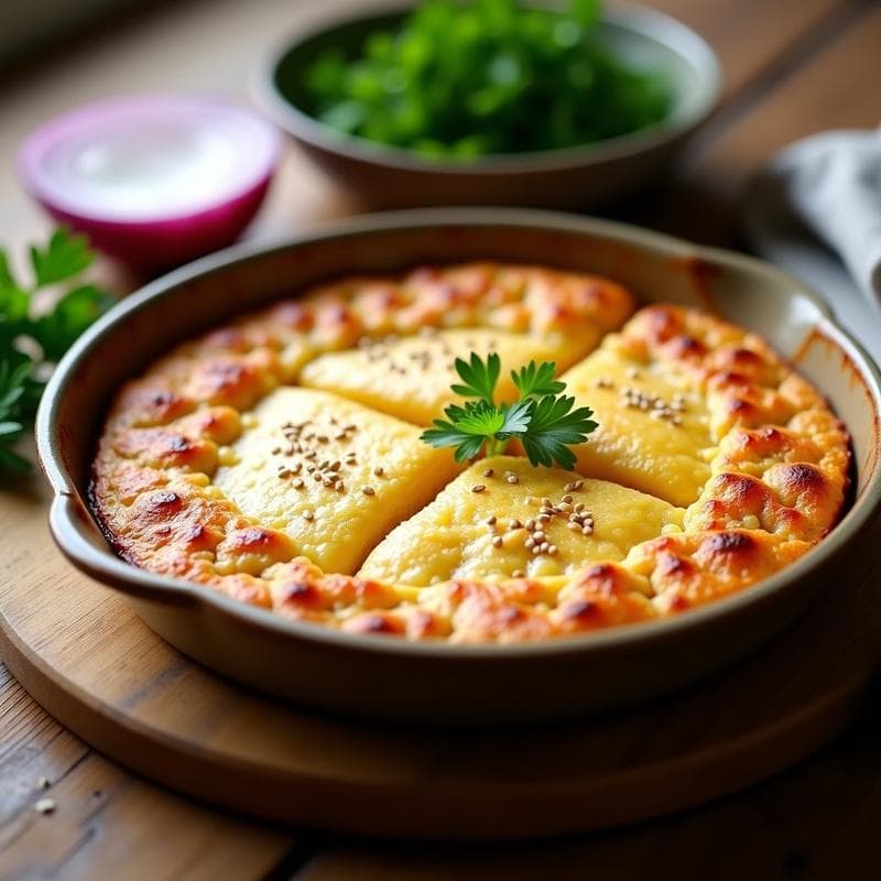 Tortilla de Garbanzos al Horno: Receta Sin Harina Alta en Proteína y Sin Gluten