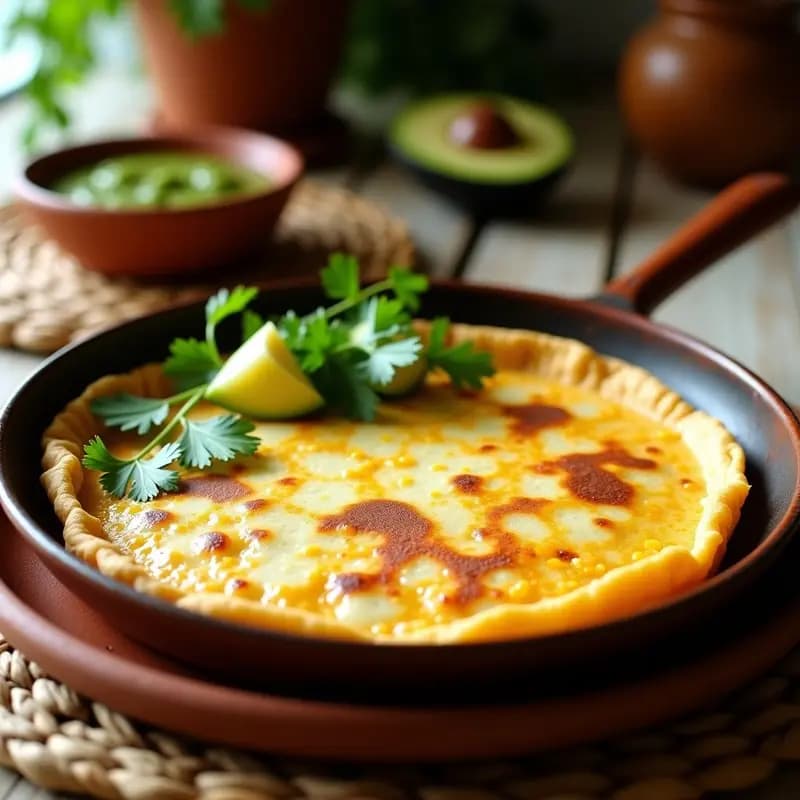Tortilla de Elote y Queso Fresco: Desayuno Mexicano Alto en Fibra y Sin Gluten