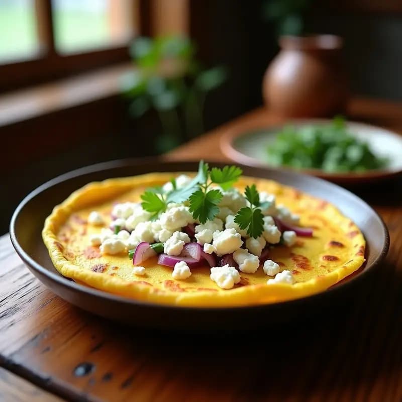 Tortilla de Elote con Queso Fresco: Receta Mexicana Dulce y Salada en Sartén