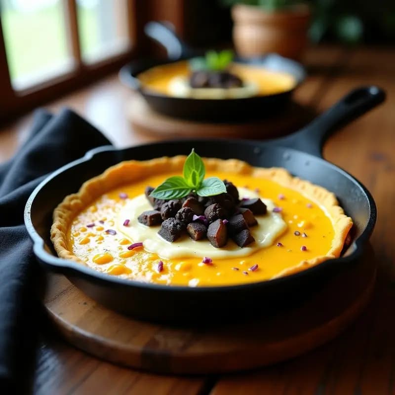 Tortilla de Elote con Queso de Cabaña y Huitlacoche: Receta Mexicana Gourmet en Sartén