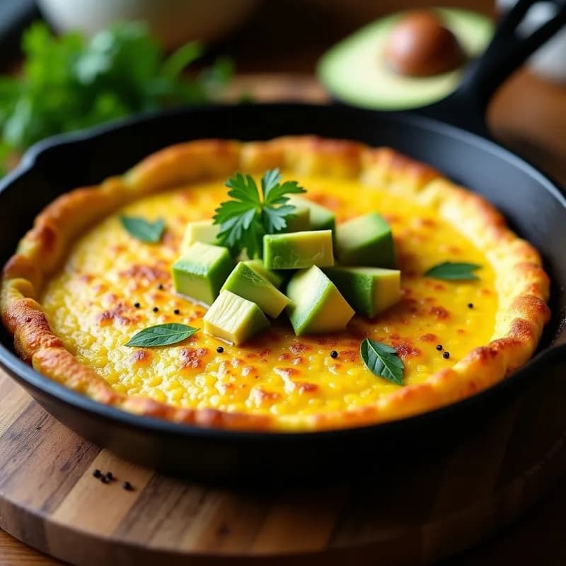 Tortilla Española de Aguacate Ahumado: Receta Sin Horno y Alta en Grasas Saludables