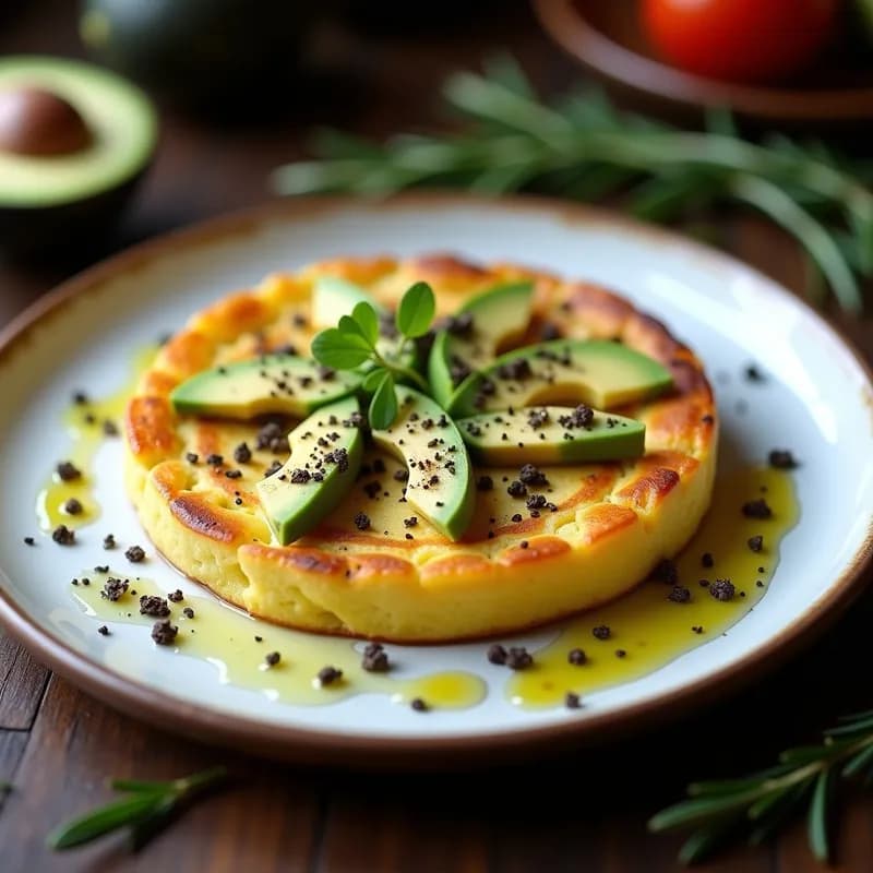 Tortilla Española con Aguacate y Trufa: Receta Gourmet en Sartén Antiadherente
