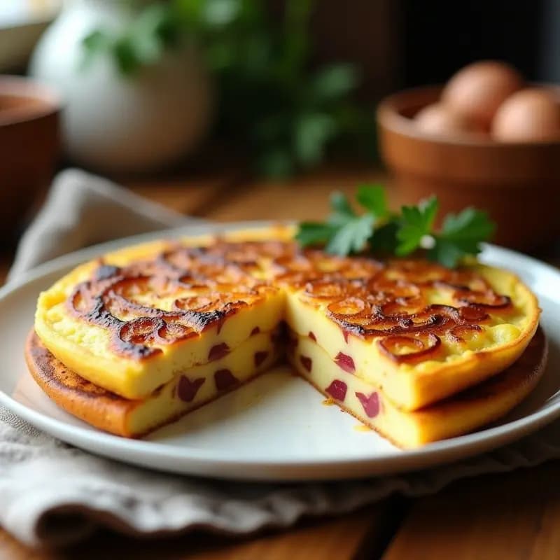 Tortilla Española en Airfryer: Receta de Colesterol Bajo con Patata y Cebolla