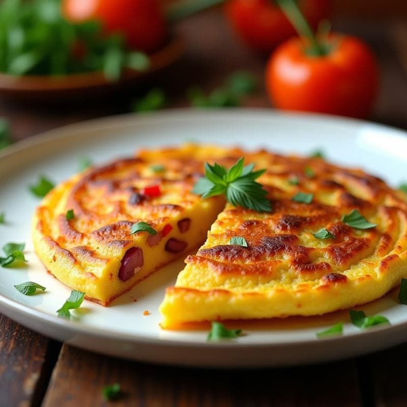 Tortilla Española Alta en Proteína en Airfryer: Receta Fit Sin Harina en 15 Minutos