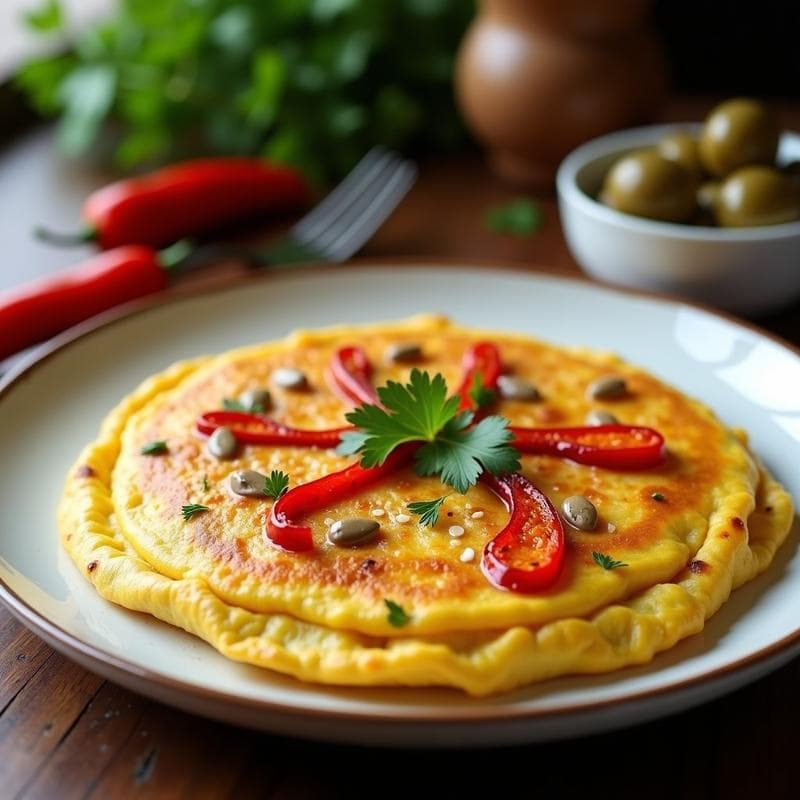 Tortilla Española de Atún y Pimientos: Receta Rápida y Alta en Proteína en 15 Minutos
