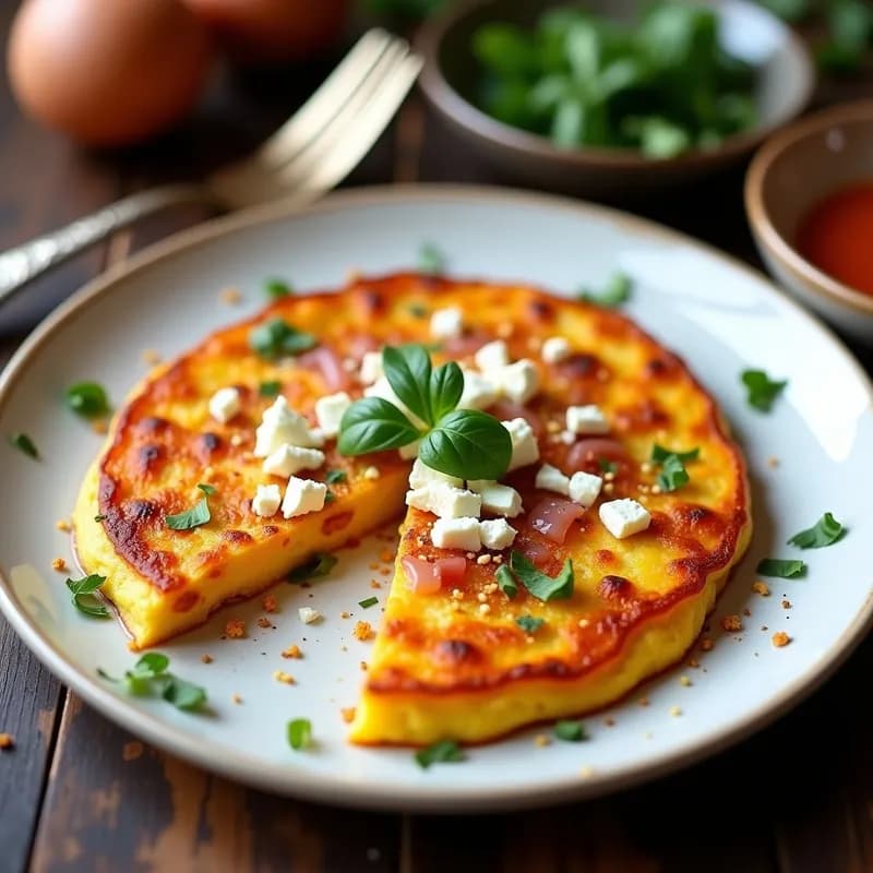 Tortilla Española de Batata Ahumada: Receta Crujiente en Airfryer sin Voltear