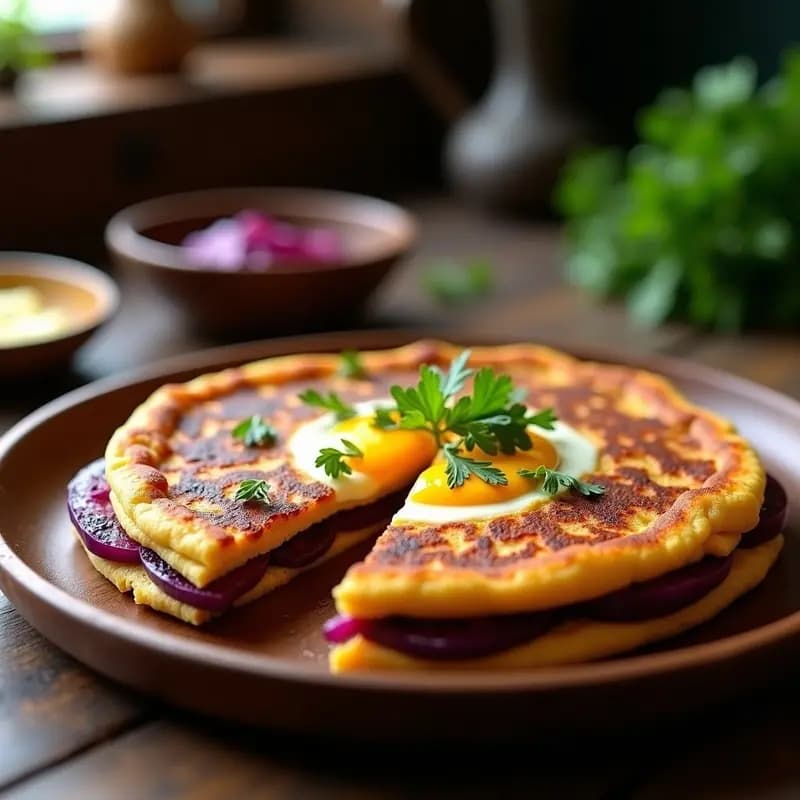 Tortilla Española de Boniato Morado en Airfryer: Receta Crujiente y Alta en Antioxidantes