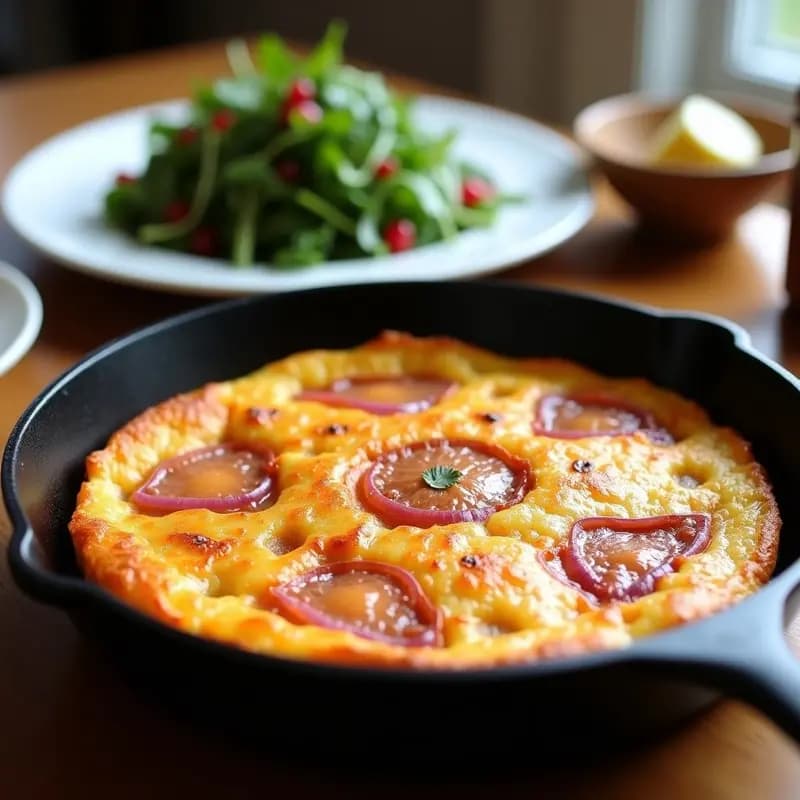 Tortilla Española de Batata y Pimentón Ahumado: Receta Sin Voltear en Sartén Antiadherente
