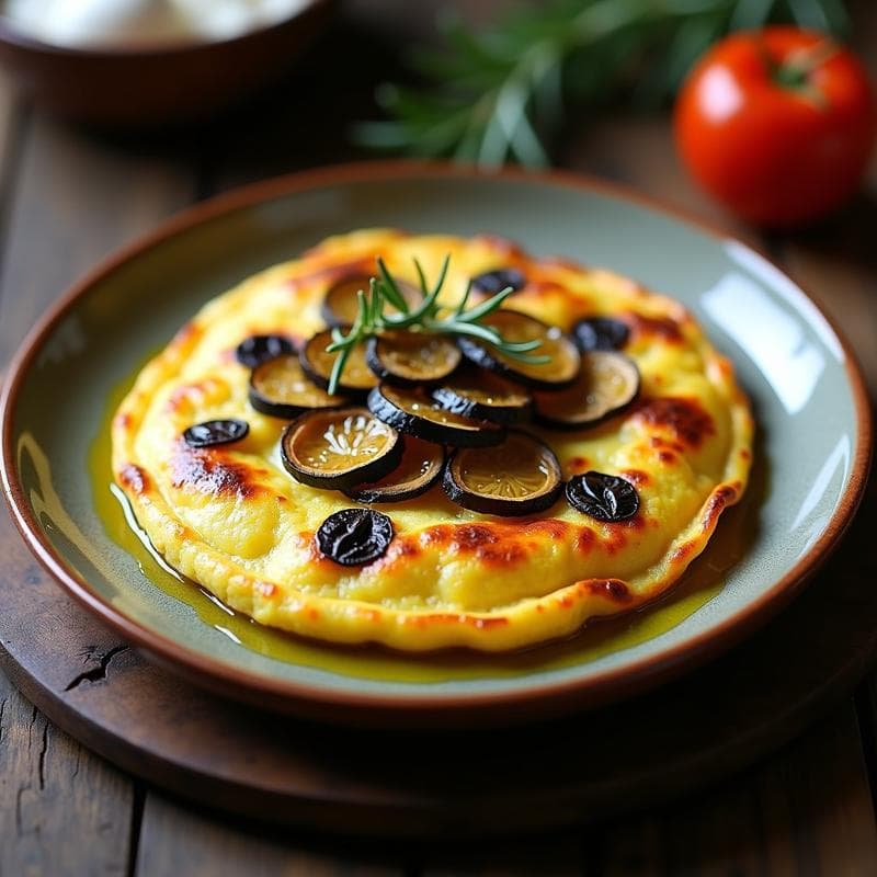 Tortilla Española de Berenjena y Trufa: Receta en Olla a Presión Ultraesponjosa