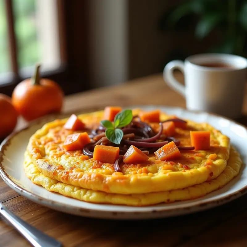 Tortilla Española de Boniato y Cebolla Caramelizada: Receta Innovadora con Menos Carbohidratos