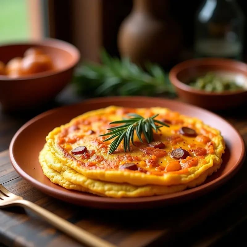 Tortilla Española de Boniato y Pimentón: Receta Tradicional con Toque Ahumado y Sin Lactosa