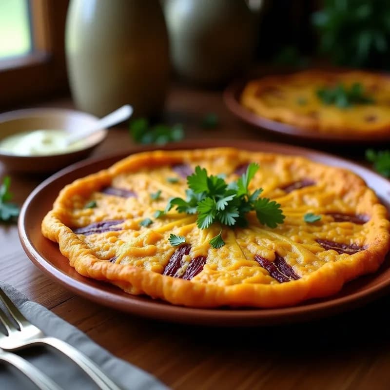 Tortilla Española de Boniato Vegana: Sin Huevos y con Textura Perfecta en 25 Minutos