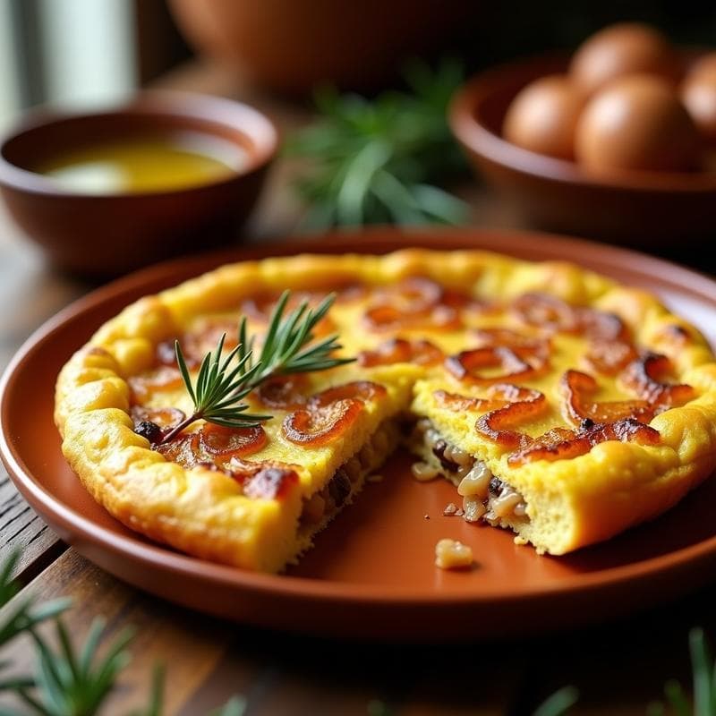 Tortilla Española con Cebolla Caramelizada: Receta con Truco de Chef para Jugosidad Perfecta