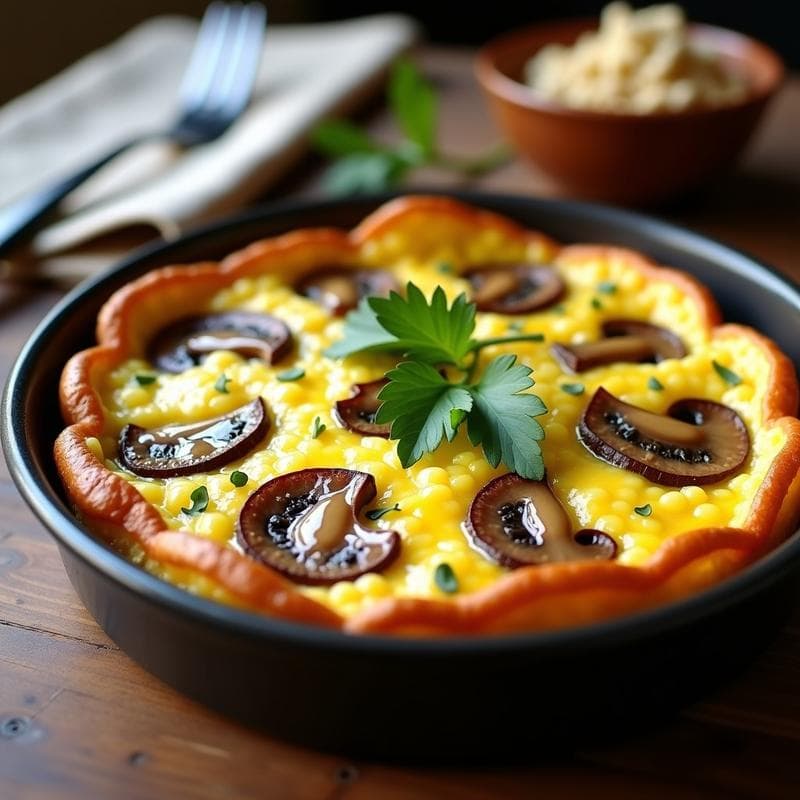 Tortilla Española de Champiñones y Trufa: Receta en Airfryer Ultraesponjosa y Gourmet