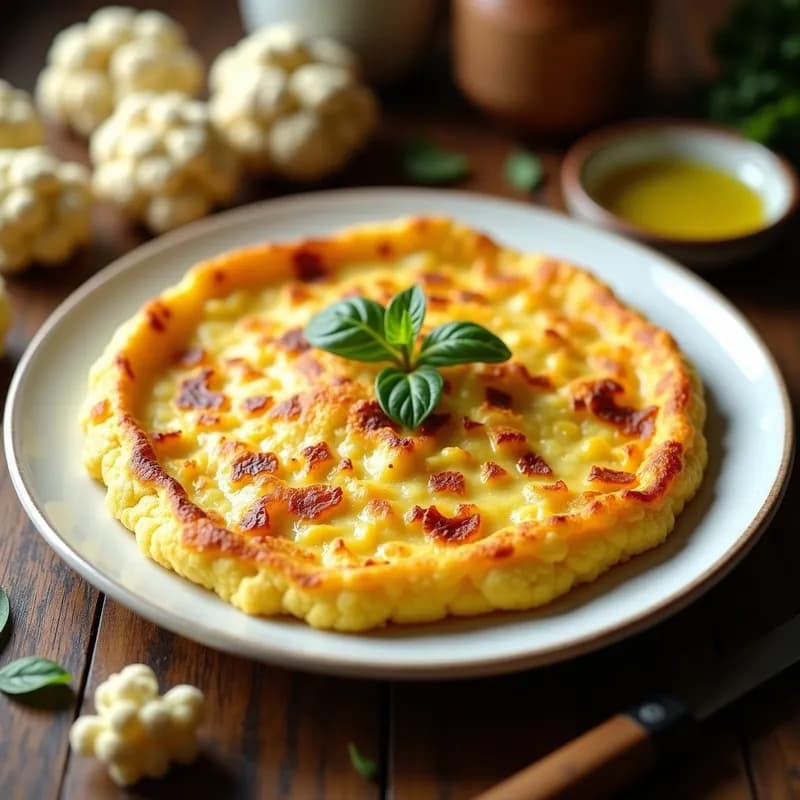 Tortilla Española de Coliflor: Receta Low Carb con Solo 3 Ingredientes