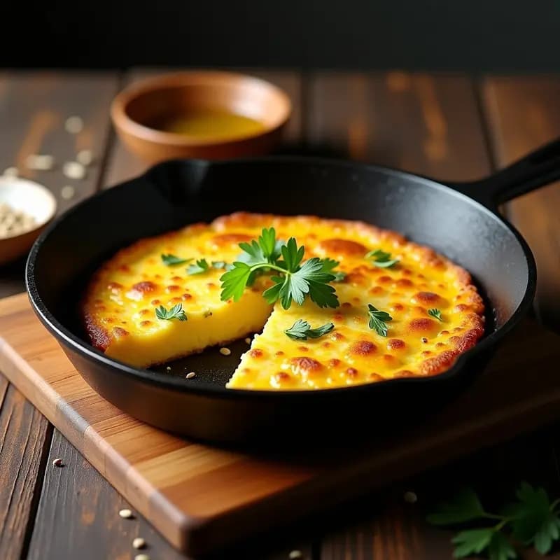Tortilla Española de Coliflor y Huevo Vegano: Receta Sin Lácteos en 20 Minutos
