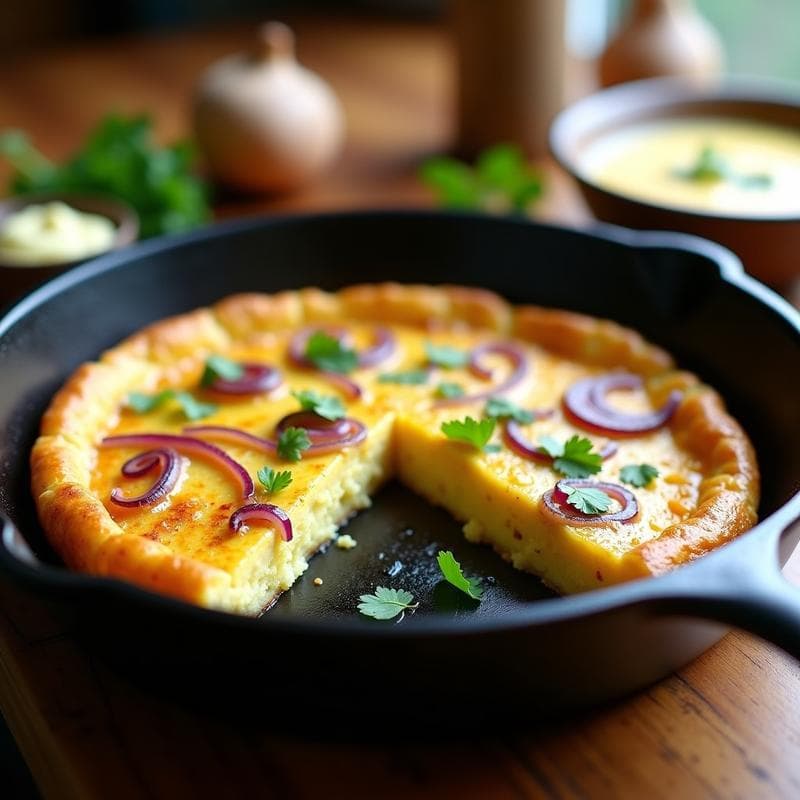 Tortilla Española de Coliflor: Receta Keto con Huevos y Cebolla sin Patatas