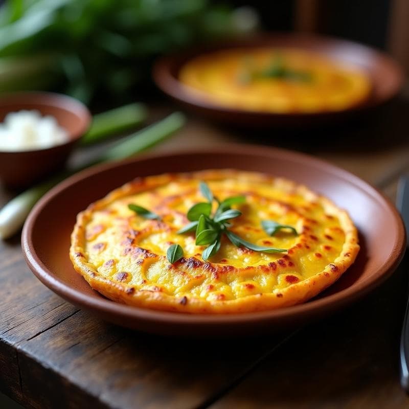 Tortilla de Patata con Cebollino Caramelizado: Receta Tradicional con Toque Gourmet en 25 Minutos