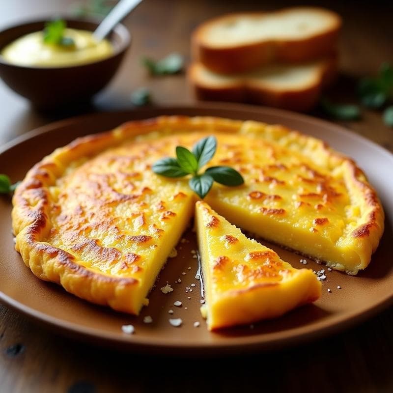 Tortilla Española Crujiente: Receta con Exterior Dorado y Centro Jugoso en 25 Minutos