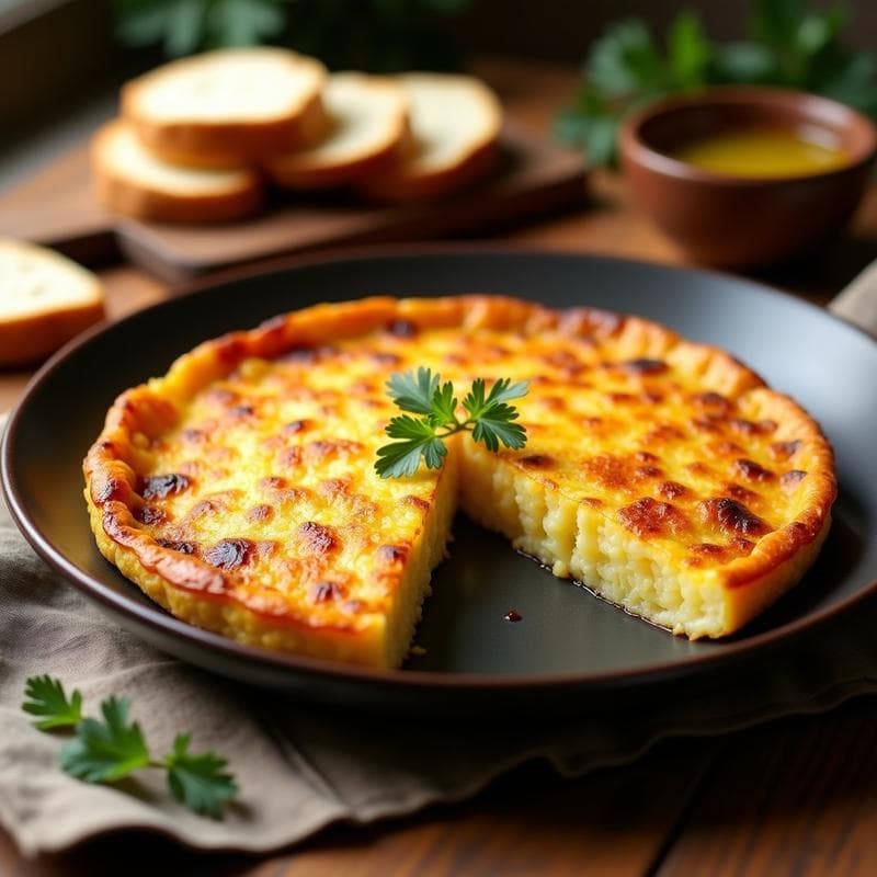 Tortilla Española Crujiente: Receta Tradicional con Exterior Dorado y Interior Cremoso