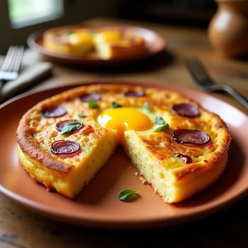 Tortilla Española Crujiente: Exterior Dorado y Centro Líquido en Sartén Antiadherente