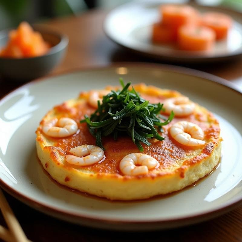 Tortilla de Ebi con Algas Nori: Receta Japonesa Fusion Alta en Proteína en 20 Minutos