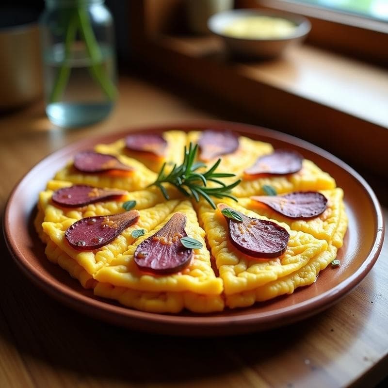 Tortilla Española de Batata Morada: Receta Esponjosa y Sin Gluten en 25 Minutos