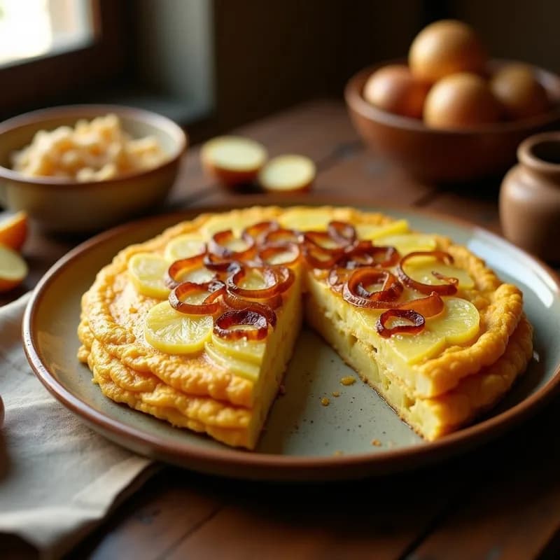 Tortilla Española Esponjosa: Receta de Patata y Cebolla con Truco de Abuela