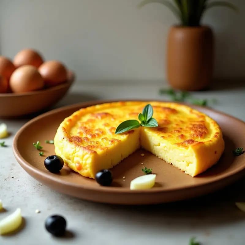 Tortilla de Patata Fría en Thermomix: Receta Express Sin Voltear y con Huevos Esponjosos