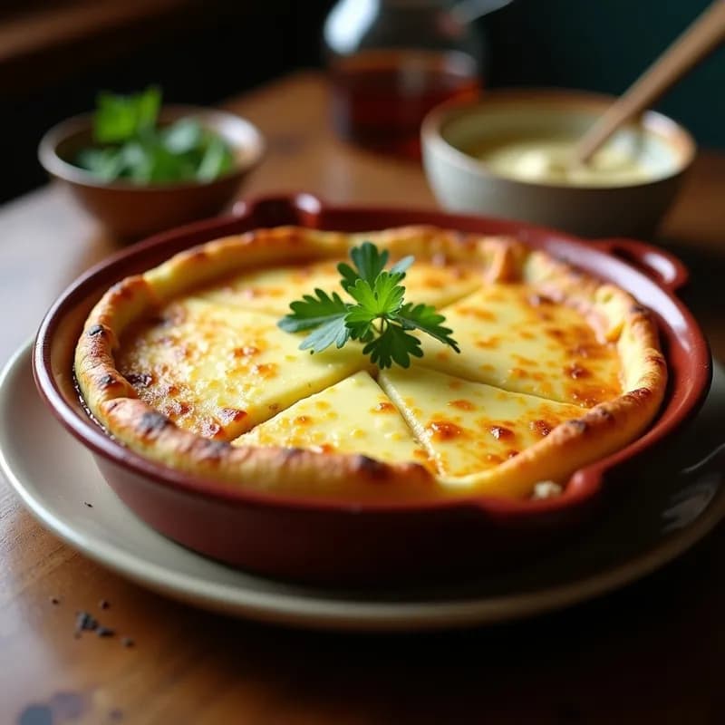Tortilla Española Gratinada: Receta Tradicional al Horno con Queso Fundido