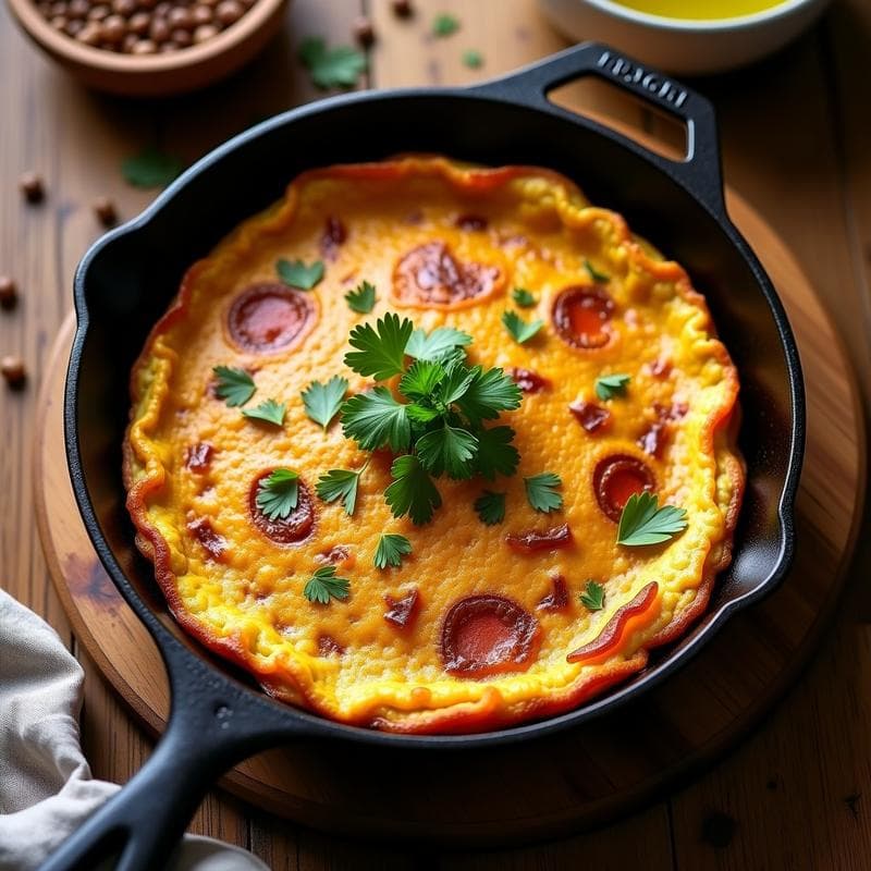 Tortilla Española de Lentejas: Receta Vegana sin Huevos con Toque Tradicional