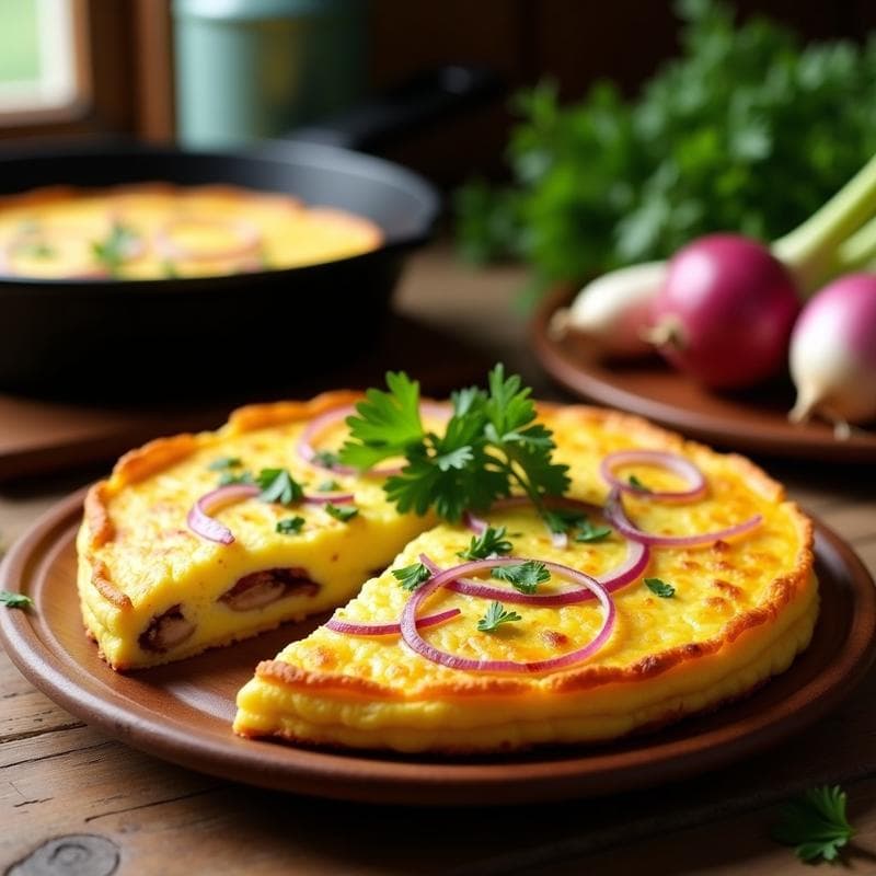 Tortilla Española de Nabos: Receta Tradicional con Toque Crujiente y Bajo en Carbohidratos