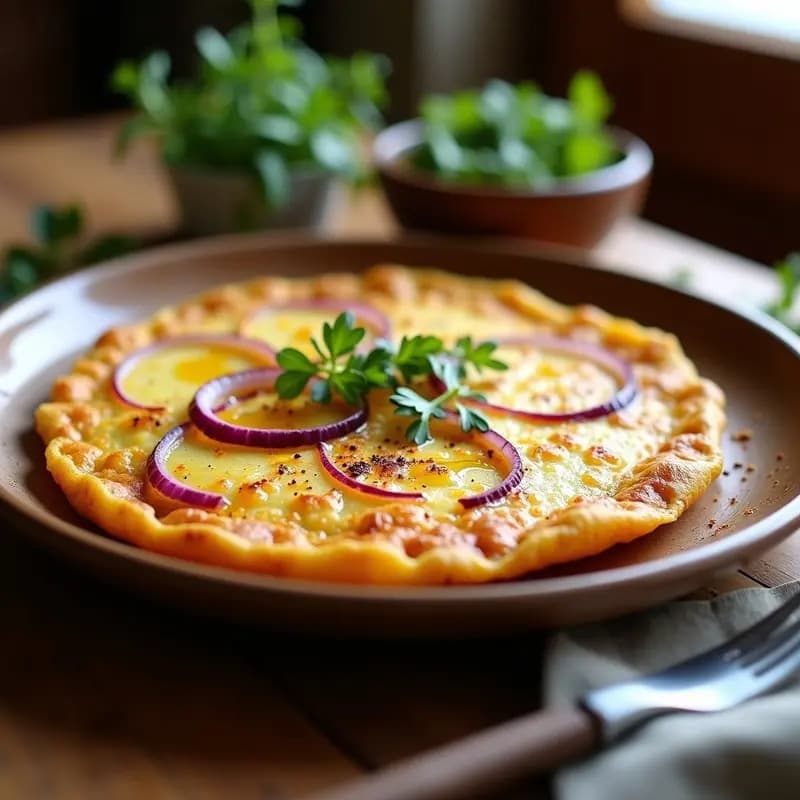 Tortilla Española Vegana en Olla Lenta: Receta de Aprovechamiento Sin Huevos