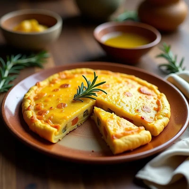 Tortilla Española con Azafrán: Receta Tradicional con Toque Gourmet y Fácil de Hacer
