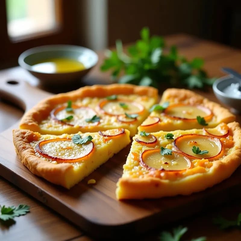 Tortilla Española de Patata y Cebolla: Receta Crujiente en Air Fryer sin Voltear