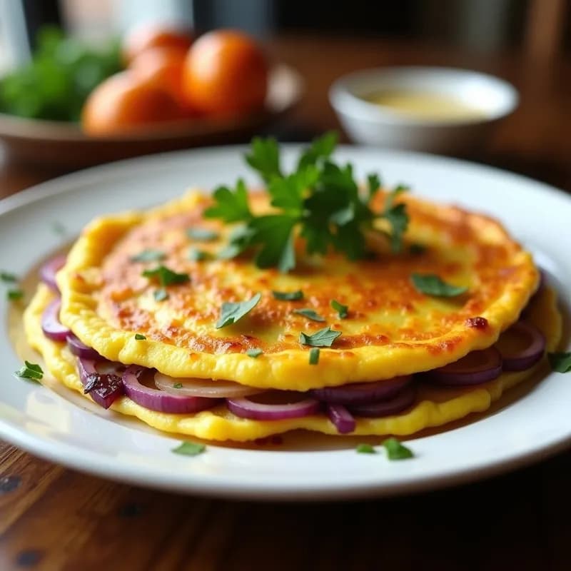 Tortilla Española con Cebolla Morada: Receta en Airfryer Sin Voltear y Jugosa