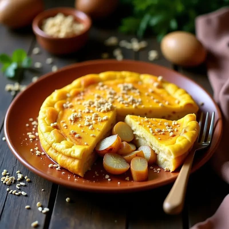 Tortilla Española con Nuez Moscada: Receta Tradicional y Aromática en 30 Minutos
