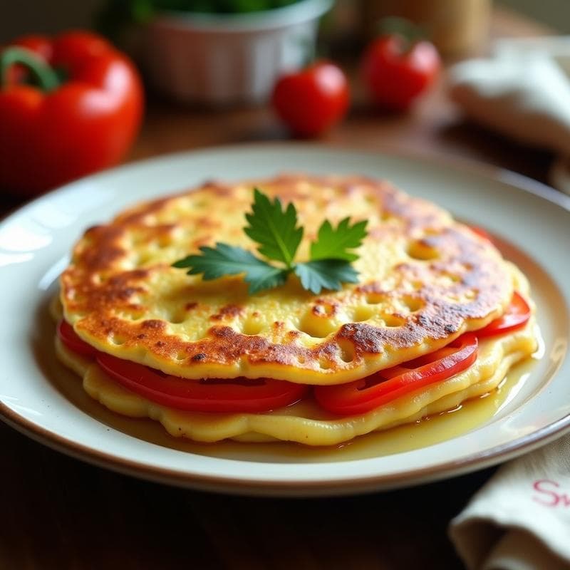 Tortilla Española con Pimiento: Receta en Olla Lenta con Truco Crujiente