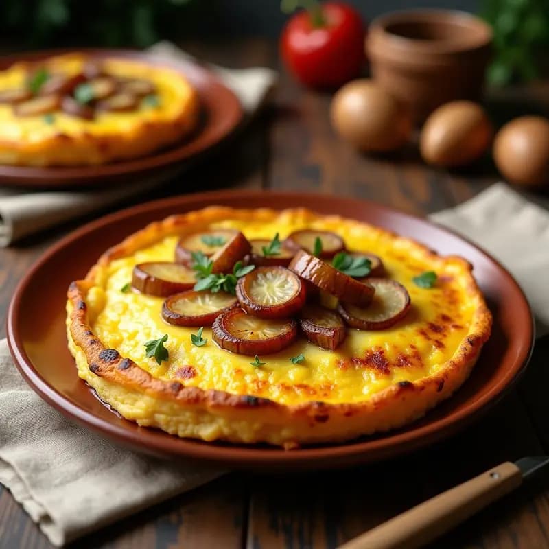 Tortilla Española de Cuatro Cebollas Caramelizadas: Receta Tradicional con Toque Gourmet