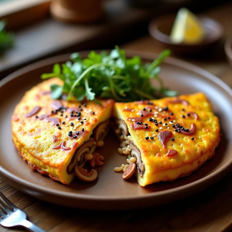 Tortilla Española con Ramen y Umami: Receta Fusion Alta en Proteína en 25 Minutos