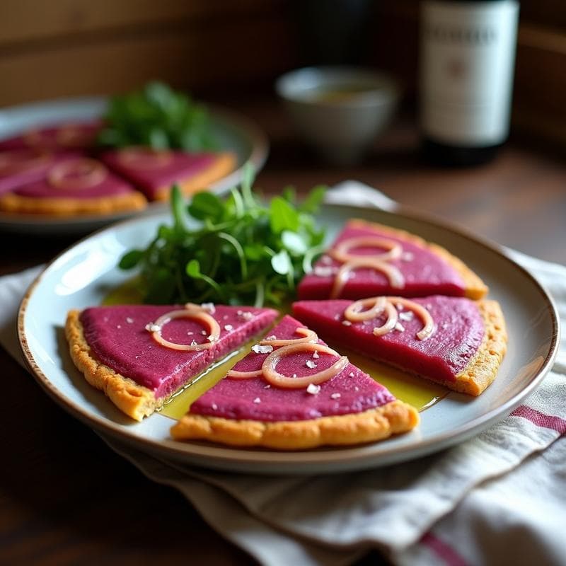 Tortilla Española de Remolacha Vegana: Receta Sin Huevos y Ultraesponjosa en Sartén