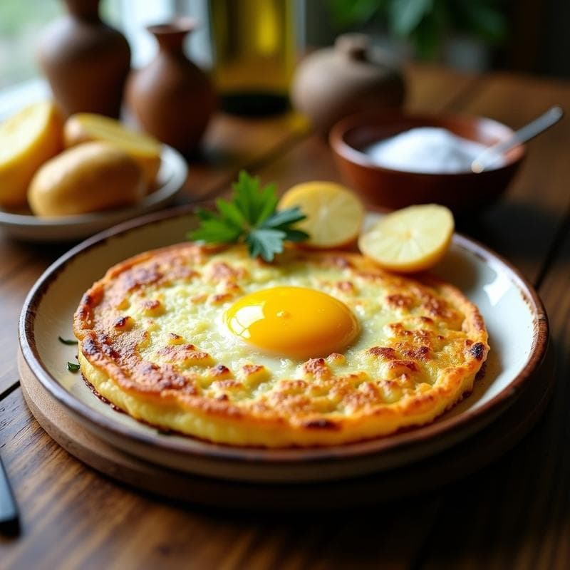 Tortilla Española con Truco de Chef: Capas Perfectas y Yema Cremosa en 20 Minutos