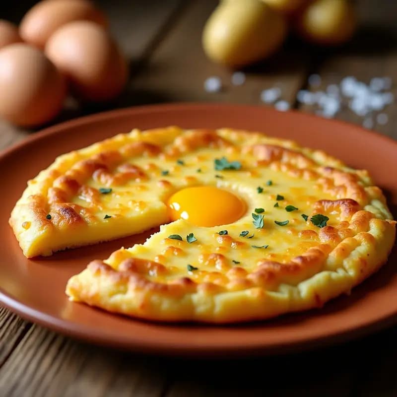 Tortilla Española con Yema Líquida: El Truco Infalible del Chef para un Exterior Crujiente